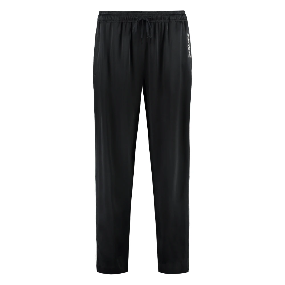 Saint Laurent Klassieke Denim Broek voor Dagelijks Gebruik Black Dames