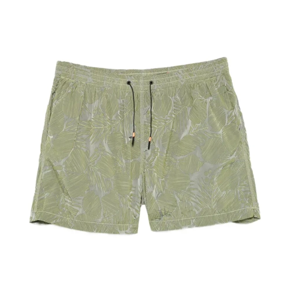 Rrd Men's Green Beachwear, 3XL, New Hyper Hibiscus Tramontana Short