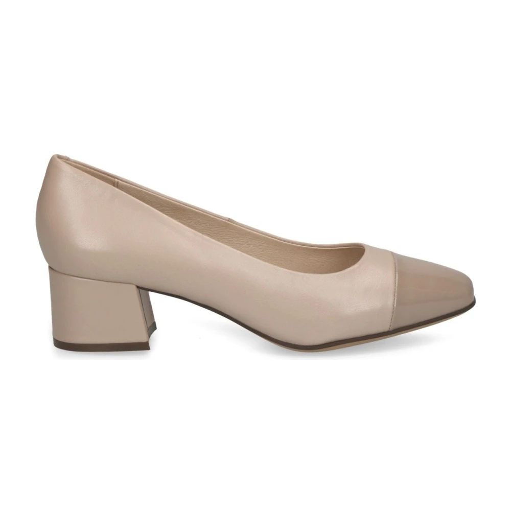 Caprice Women's Beige Pumps, 4 Uk, Comb Elegant Closed Formal