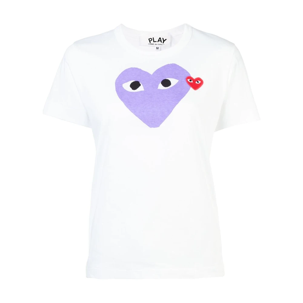 Comme des Garçons Play Casual T-shirt White Dames