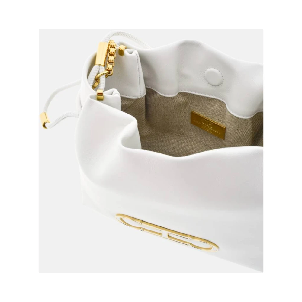 Carolina Herrera Zachte Emmer Insignia Tas White Dames