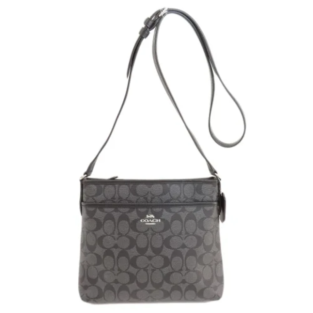 Coach Pre-owned Canvas shoulder-bags Black Dames