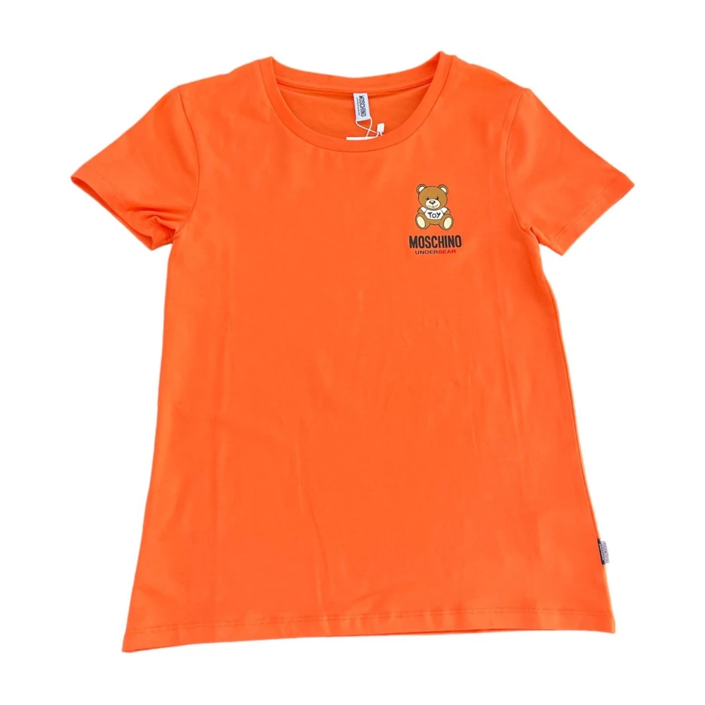 Moschino Korte mouw T-shirt voor vrouwen Orange Dames