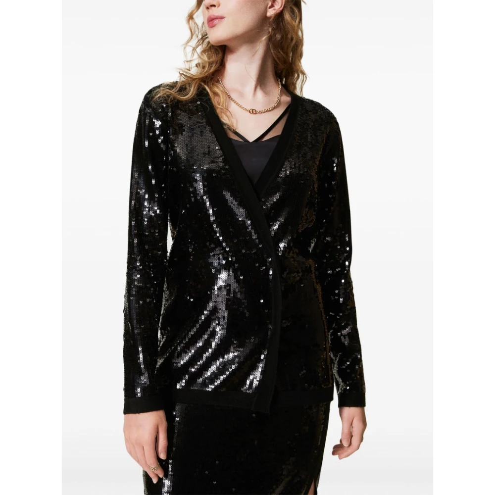 Twinset Zwart Sweater Set Black Dames
