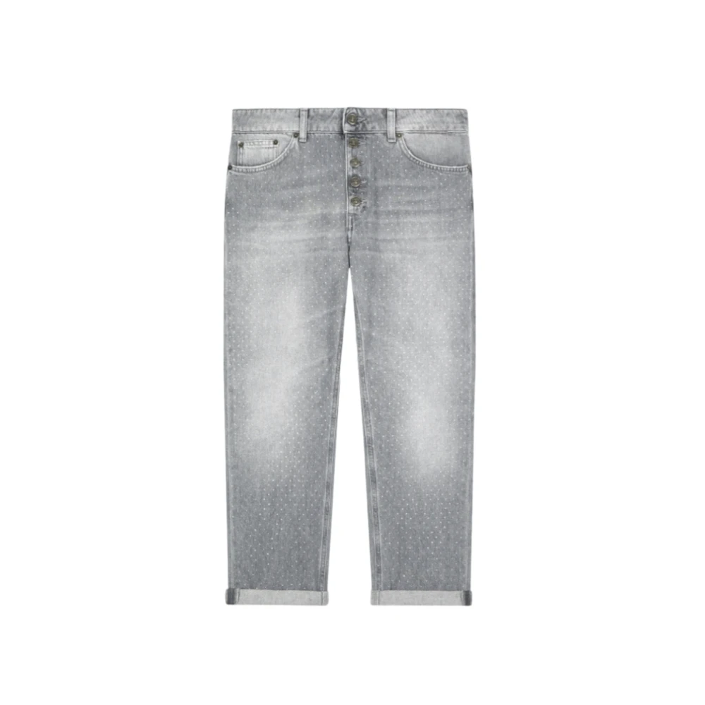 Dondup Cropped Jeans Gray Dames