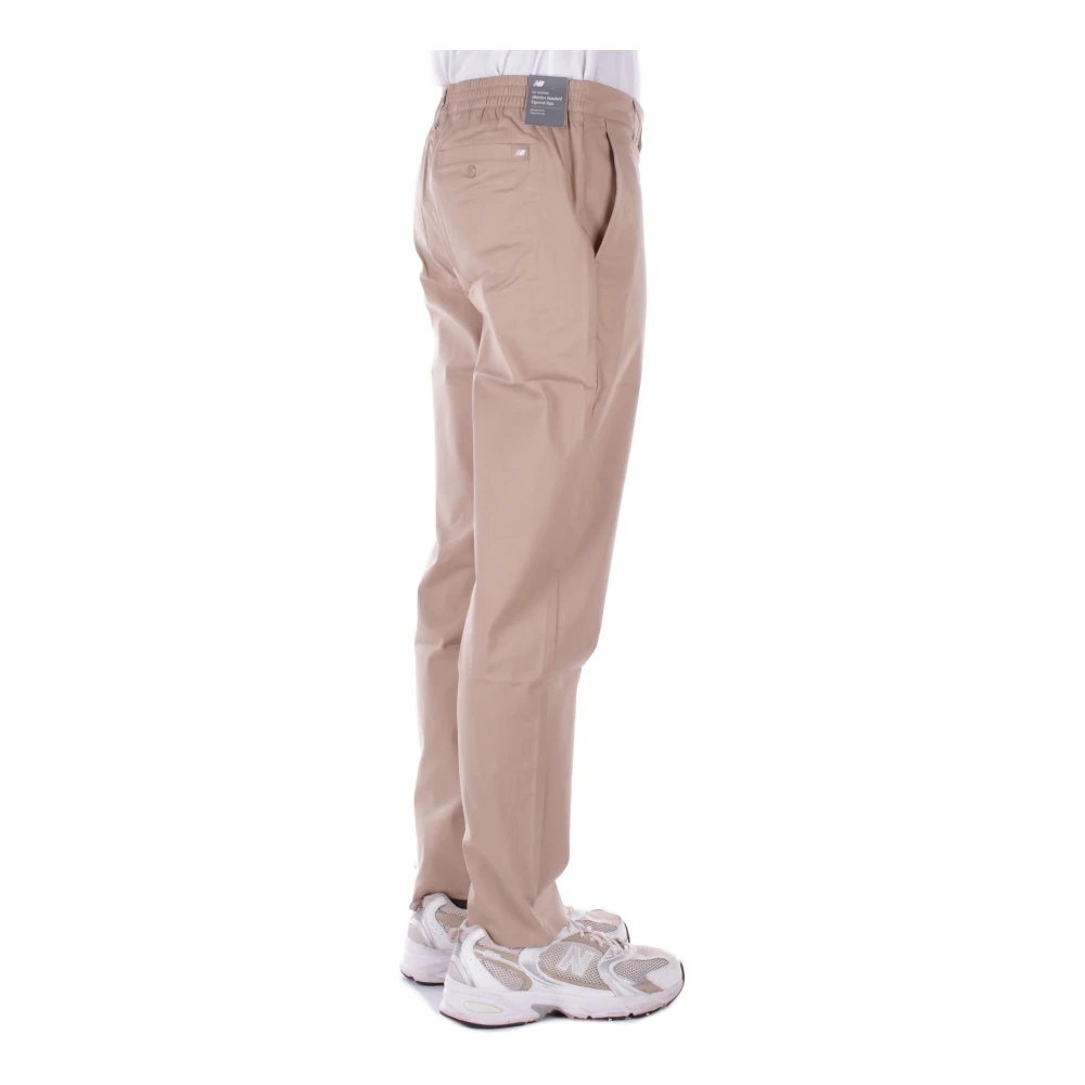 New Balance Beige Broek met Logoprint Beige Heren