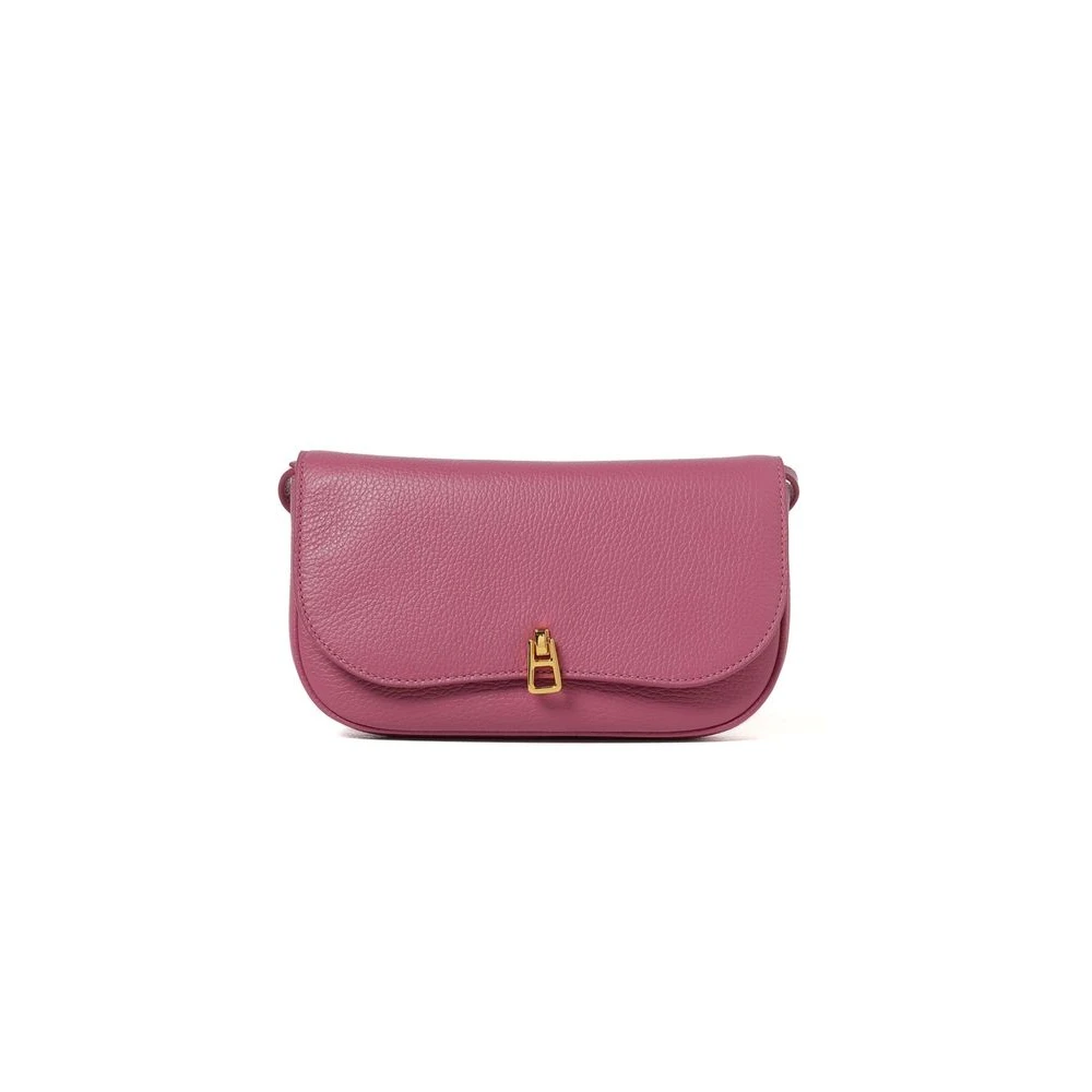 Coccinelle Pink Cross Body Bags, Female, One Size, Magie Mini Bag Grained Leather