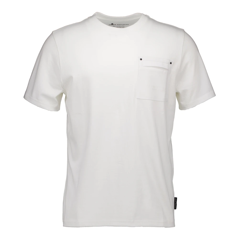 Moose Knuckles Dalon t-shirts creme White Heren