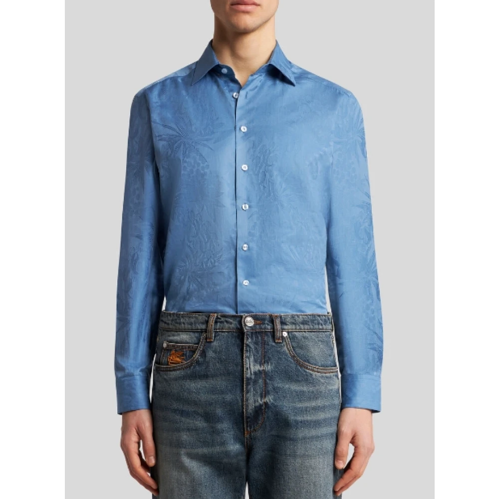 ETRO Stijlvolle Overhemden Collectie Blue Heren