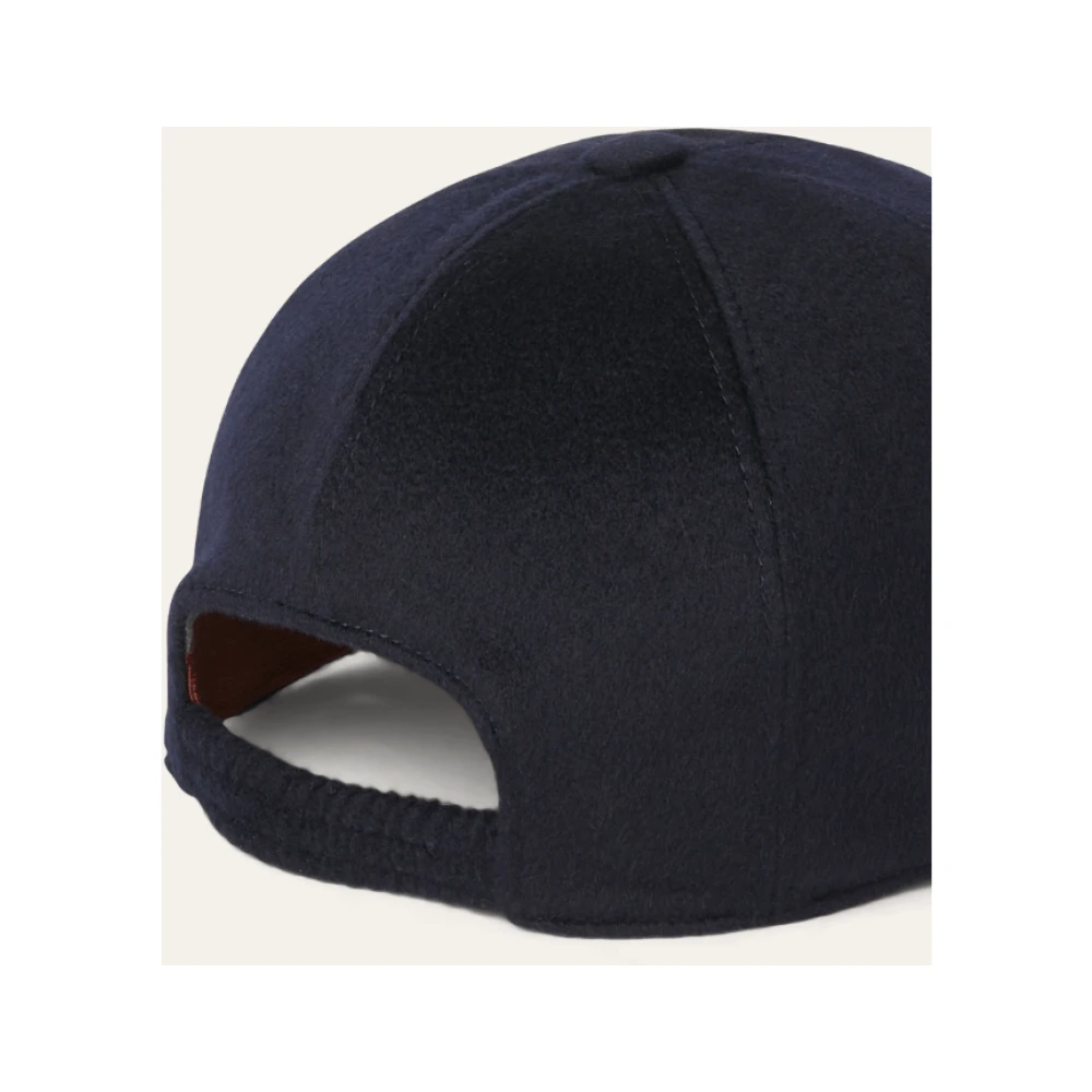 Loro Piana Kasjmierwol Baseballpet Blue Heren