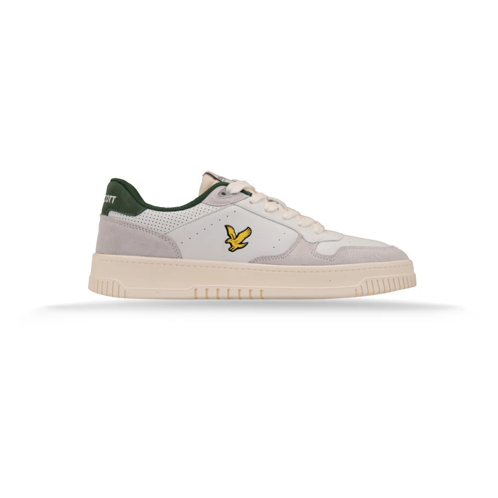 Lyle & Scott Low-top Leren Sneakers Heren Schoenen Wit
