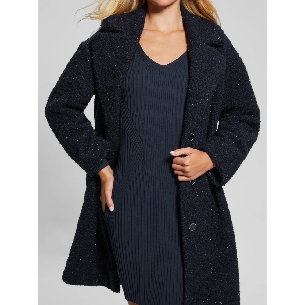 Guess Donkerblauwe Lurex Jas Berenice Blue Dames