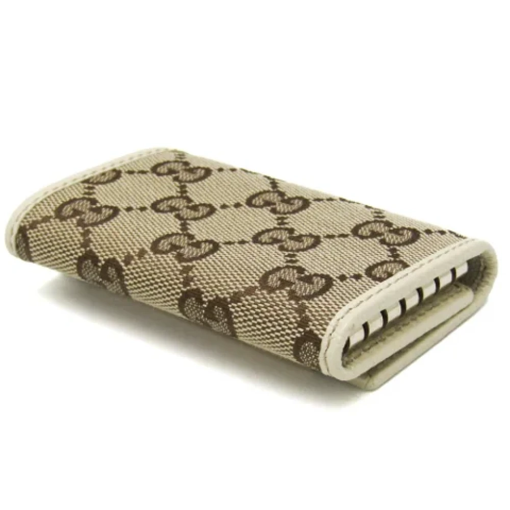 Gucci Vintage Pre-owned Fabric key-holders Beige Dames