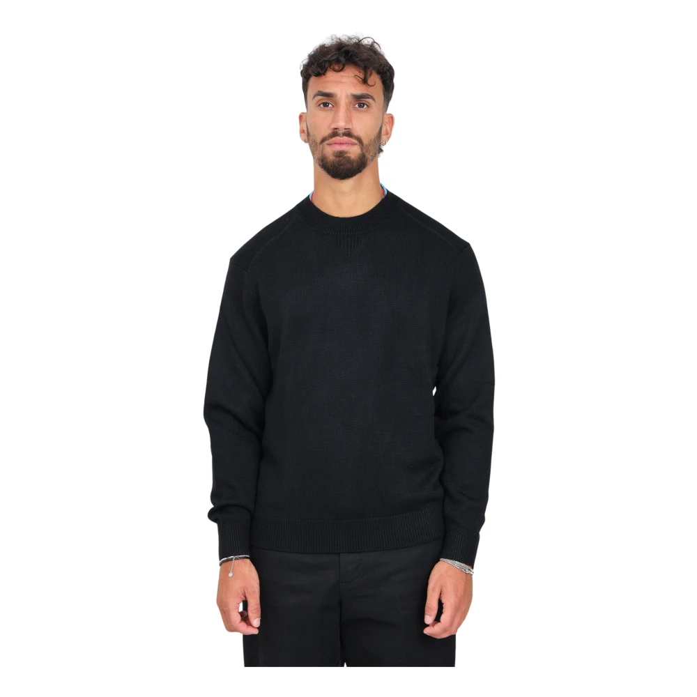 Armani Exchange Zwarte Crewneck Sweater Black Heren