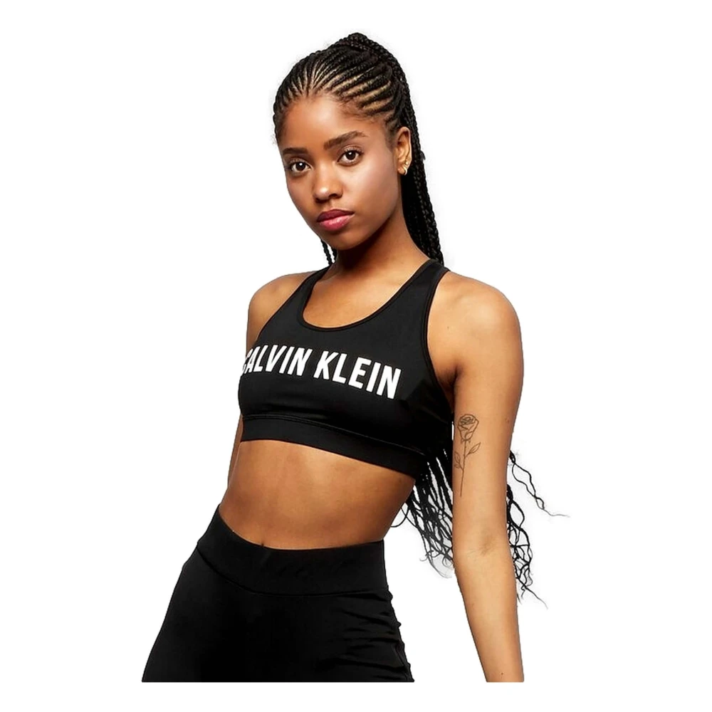 Calvin Klein sportig topp för kvinnor Black, Dam