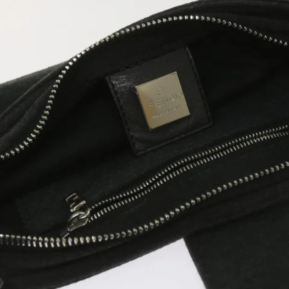 Fendi Vintage Pre-owned Cotton fendi-bags Gray Dames