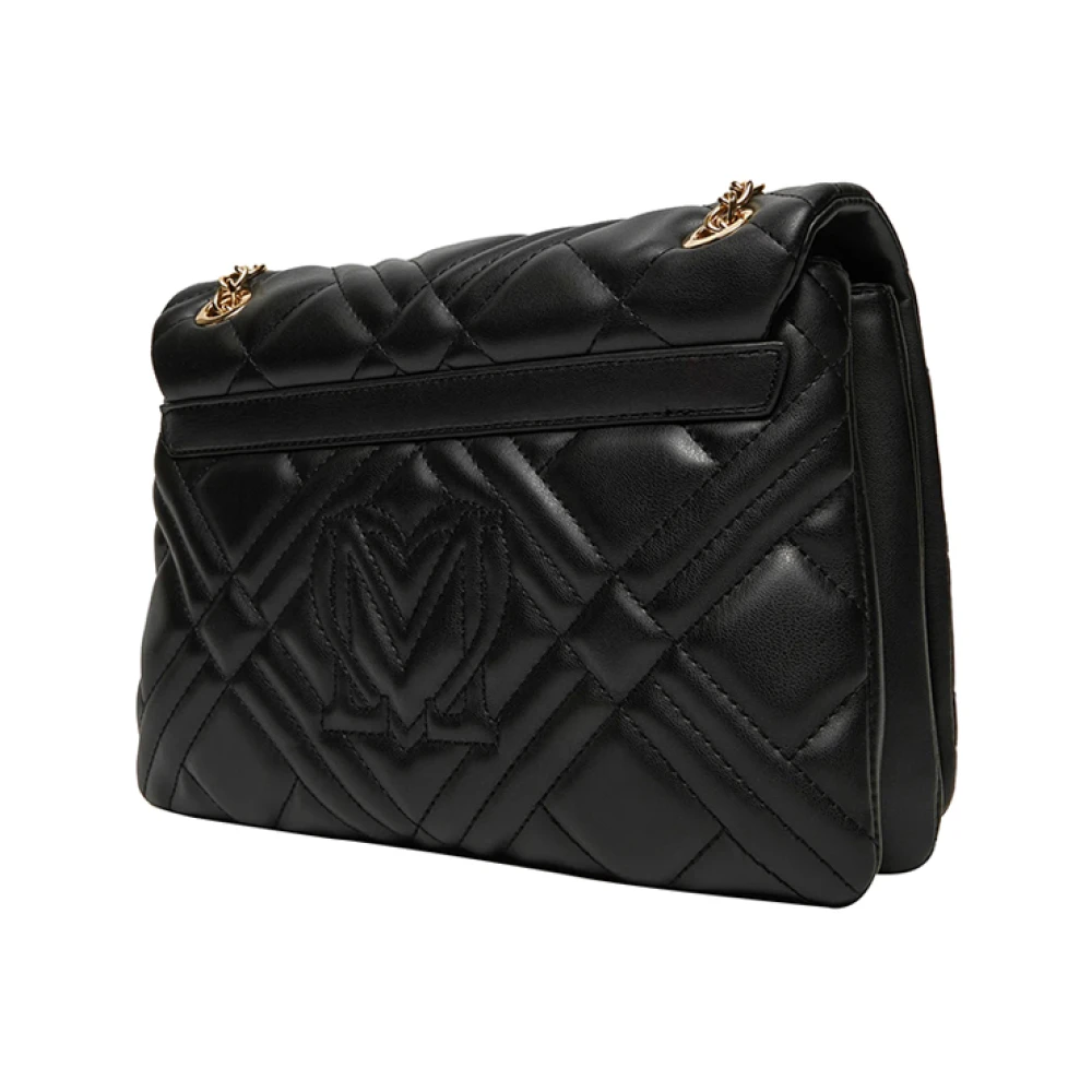 Moschino Zwarte schoudertas voor vrouwen Black Dames