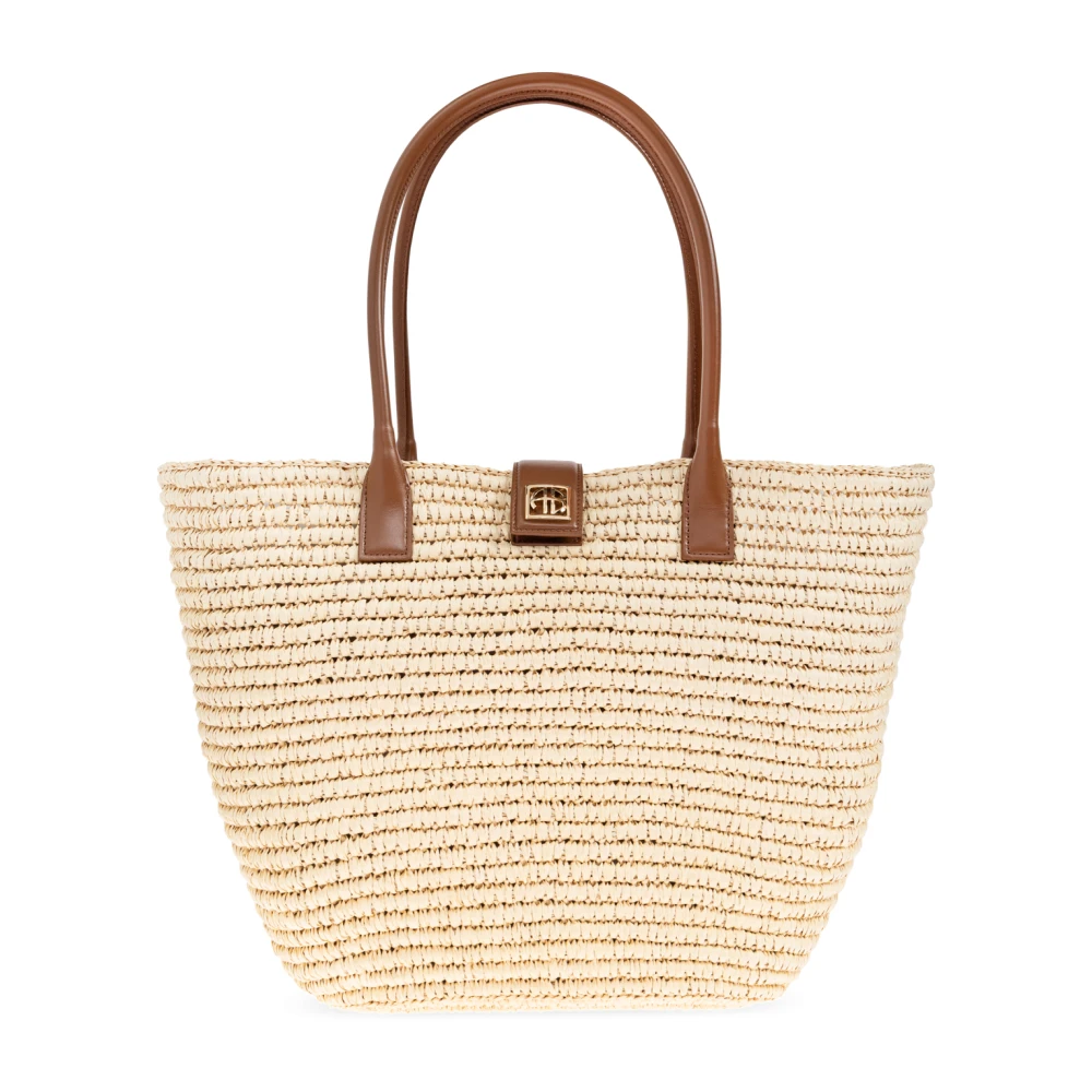 Anine Bing Women's Beige Lou Shopper Bag