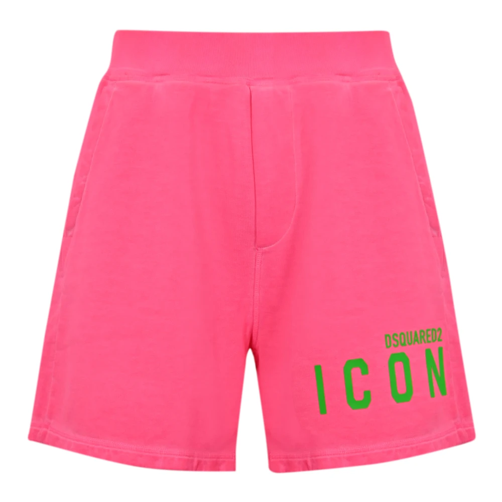 Dsquared2 Roze Bermuda Shorts van Katoen Pink Heren