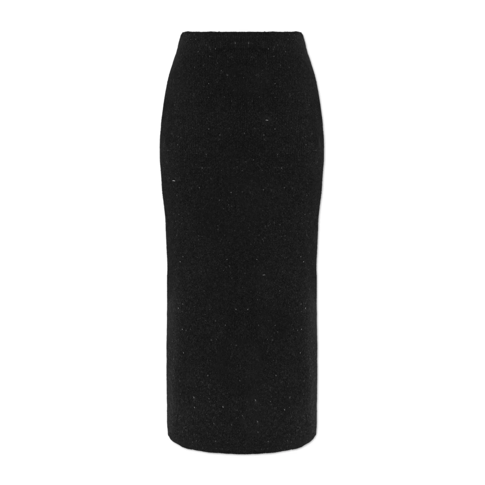 Bottega Veneta Wollen Rok Black Dames