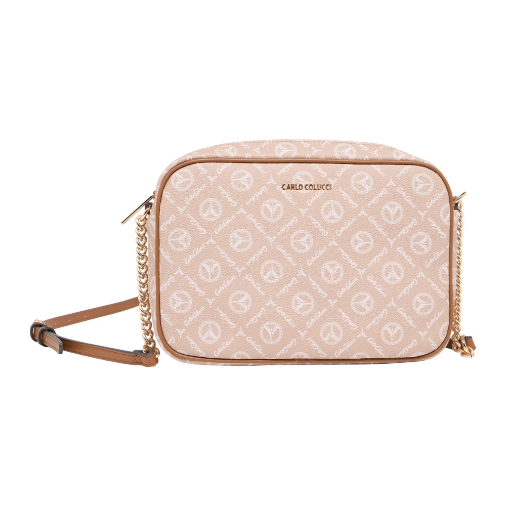 Carlo colucci Handtas met Logoprint Beige Dames