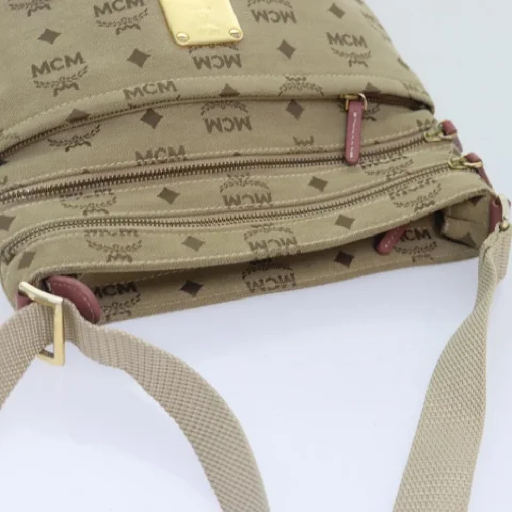 MCM Pre-owned Canvas shoulder-bags Beige Dames