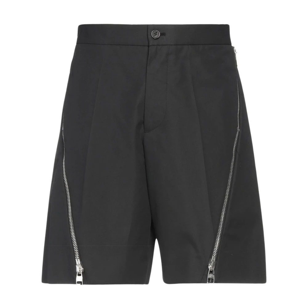 Alexander mcqueen Zwarte Katoenen Shorts Ss22 Black Heren