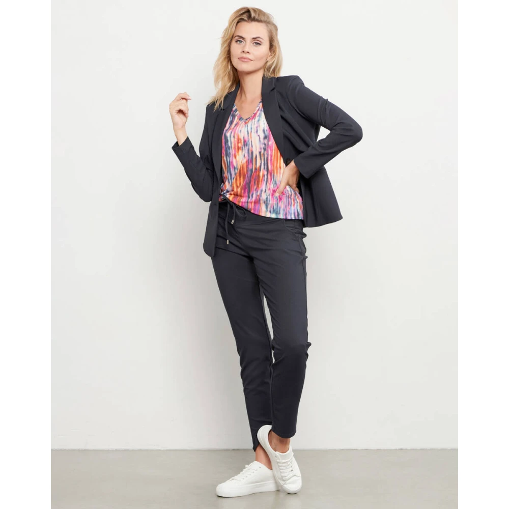 &Co Woman Comfort Twill Blazer Blue Dames