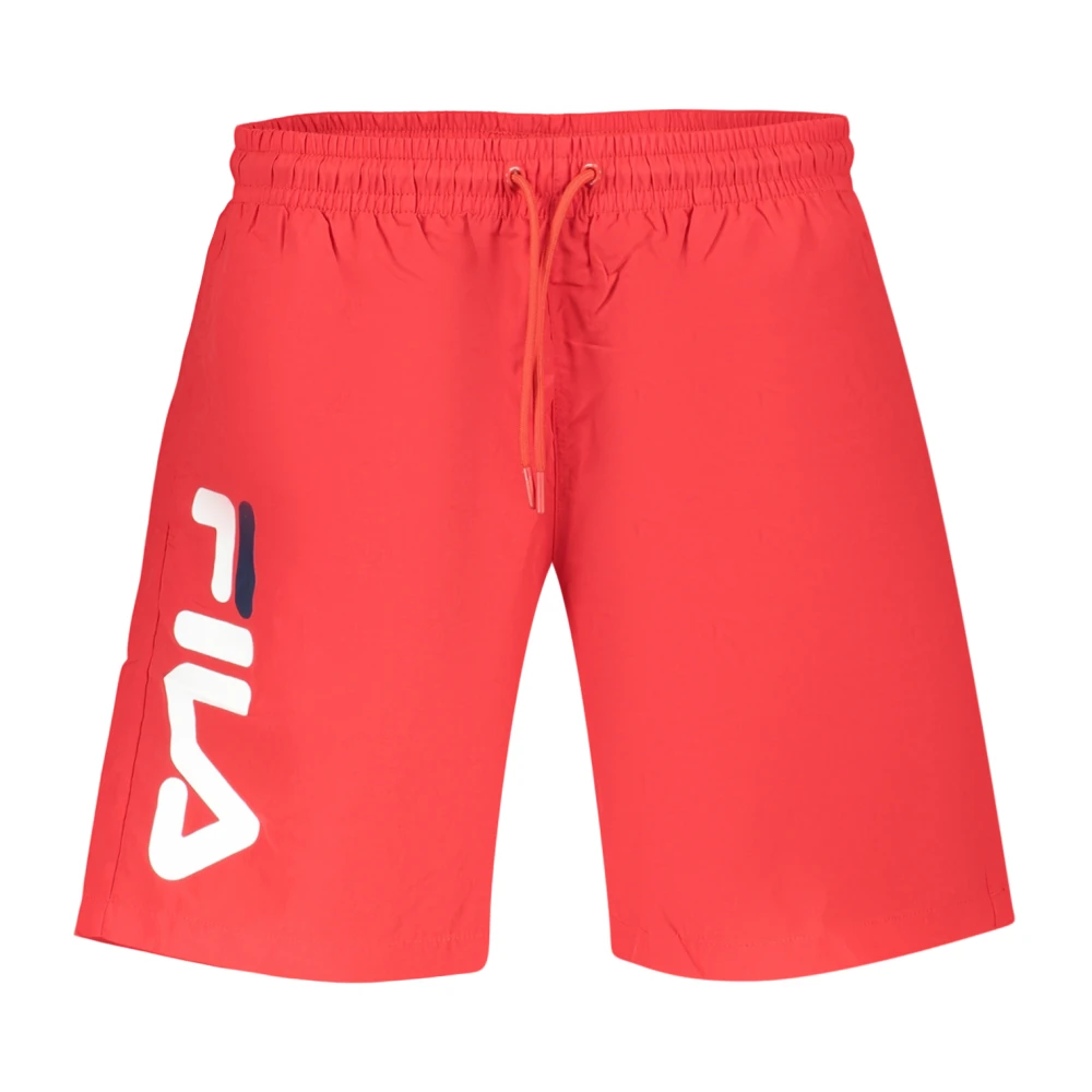 Fila Men's Red Caravello Swim Boxers - Beachwear - M - Swimwear