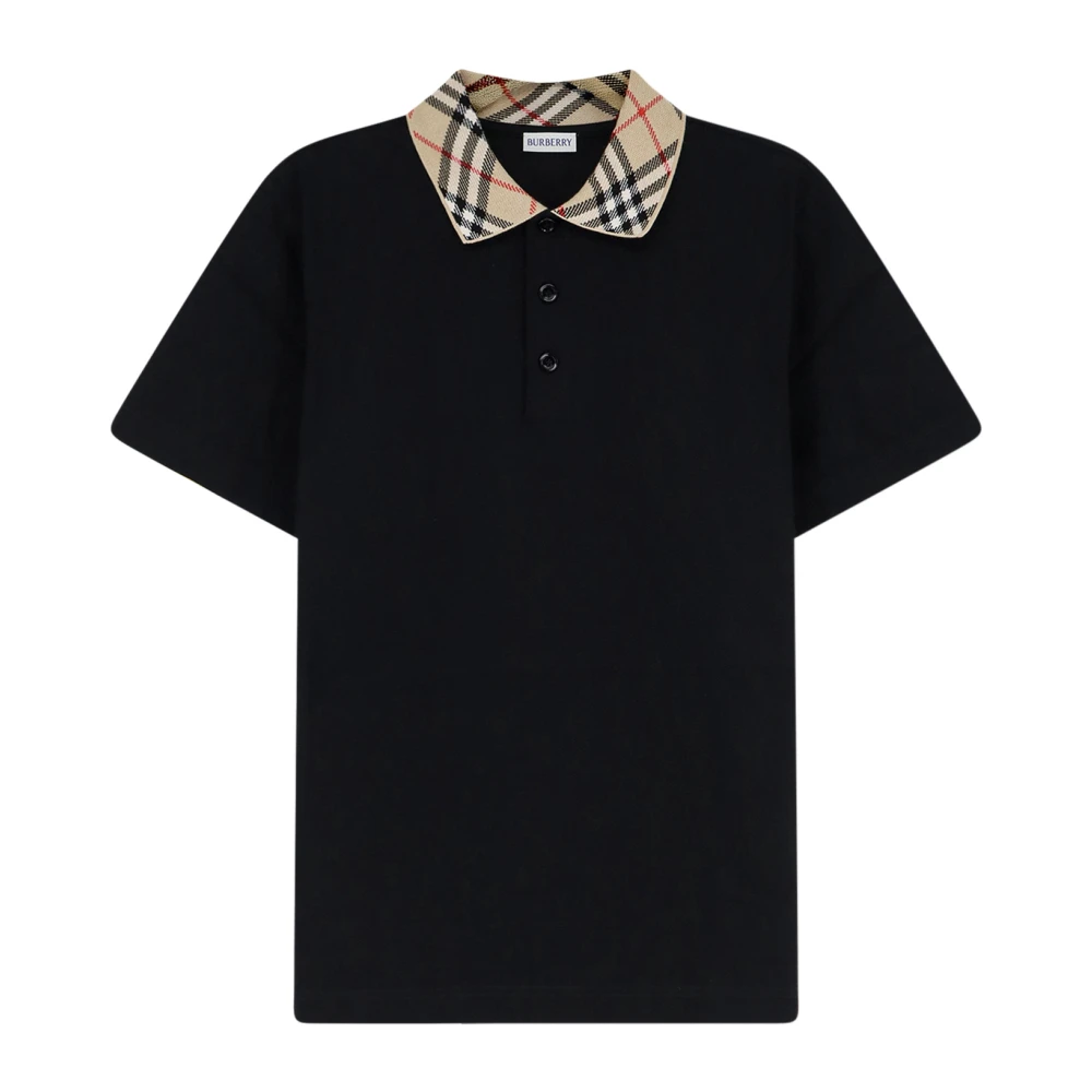 Burberry , Polo Shirts, Male, Black, L, Evan Polo Shirt