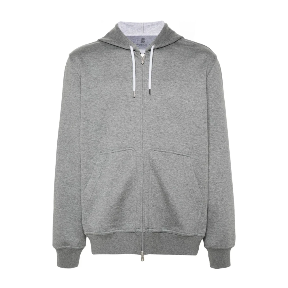 BRUNELLO CUCINELLI Grijze Sweaters voor Mannen Gray Heren