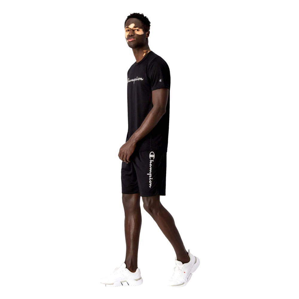 Champion Been Reflecterende Script Logo Shorts Black Heren