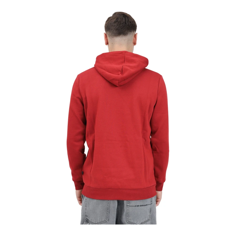 Puma Rode hoodie met klein logo Red Heren