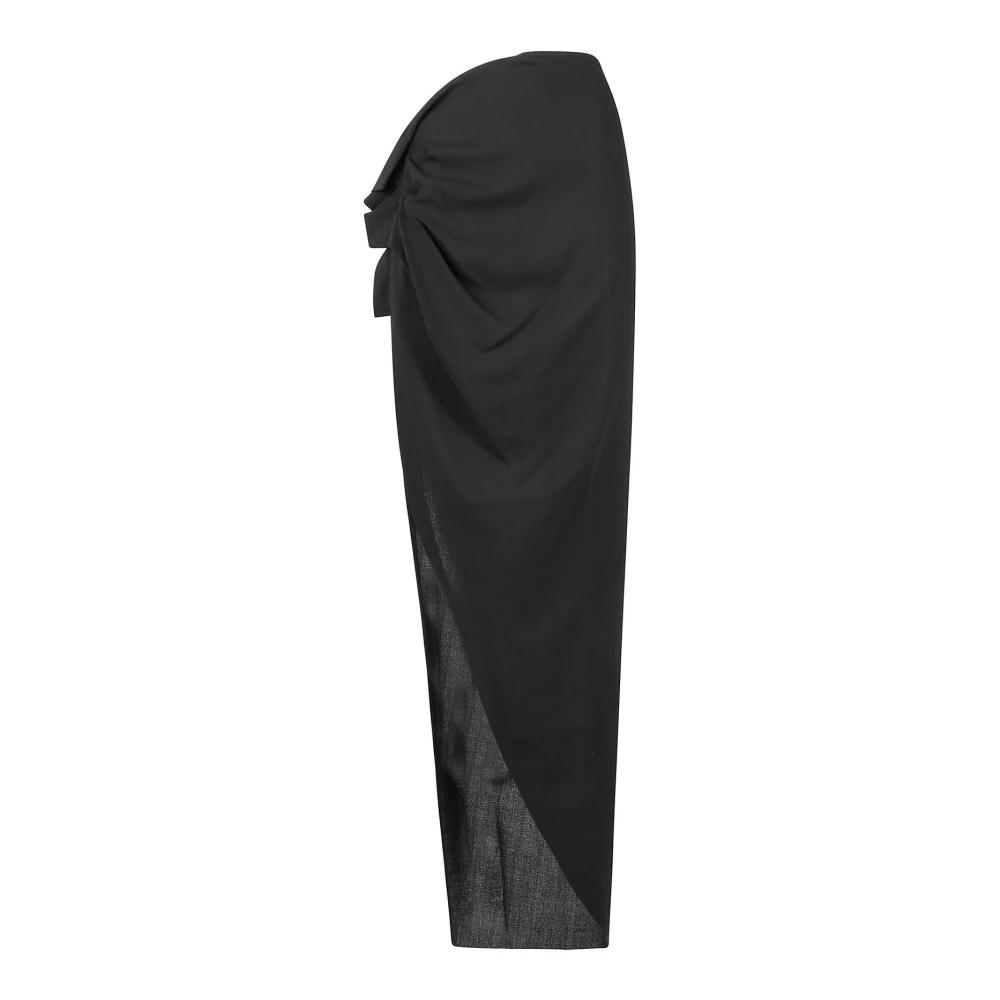 Rick Owens Edfu Maxi Rok Black Dames