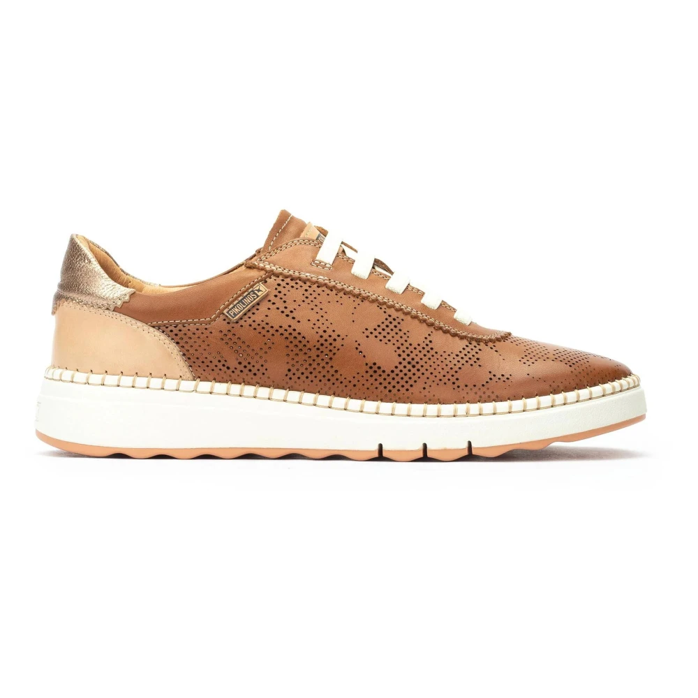 Pikolinos Bruine Dames Sneaker Comfortabel en Flexibel Dames Schoenen