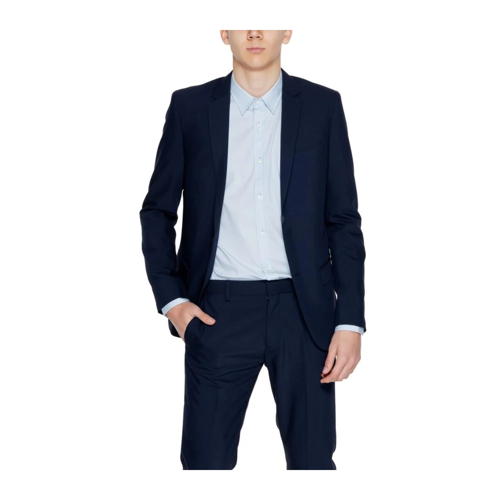 Antony Morato Blauw Polyester Pak Jas Collectie Blue Heren