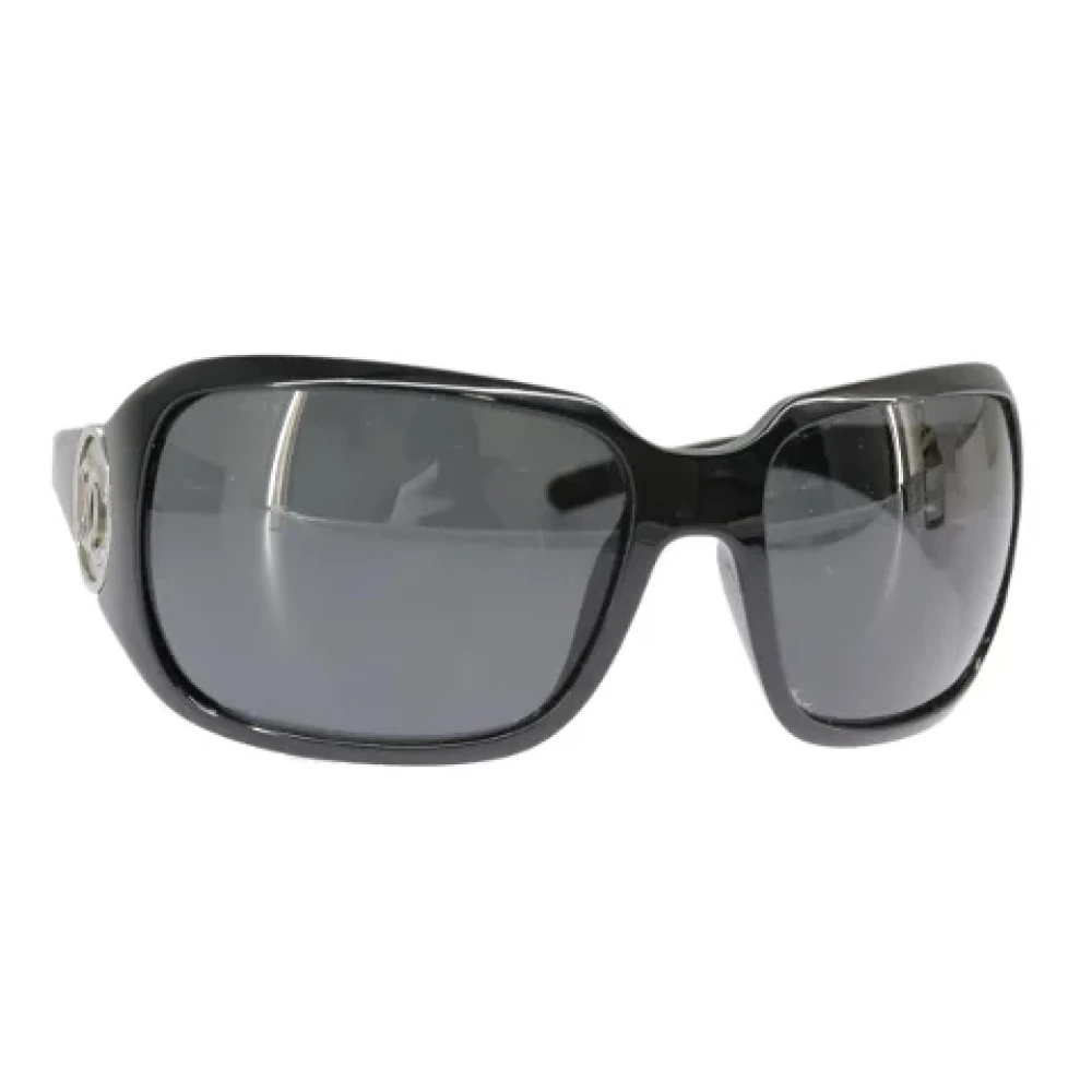 Chanel Vintage Pre-owned Plastic sunglasses Black Dames