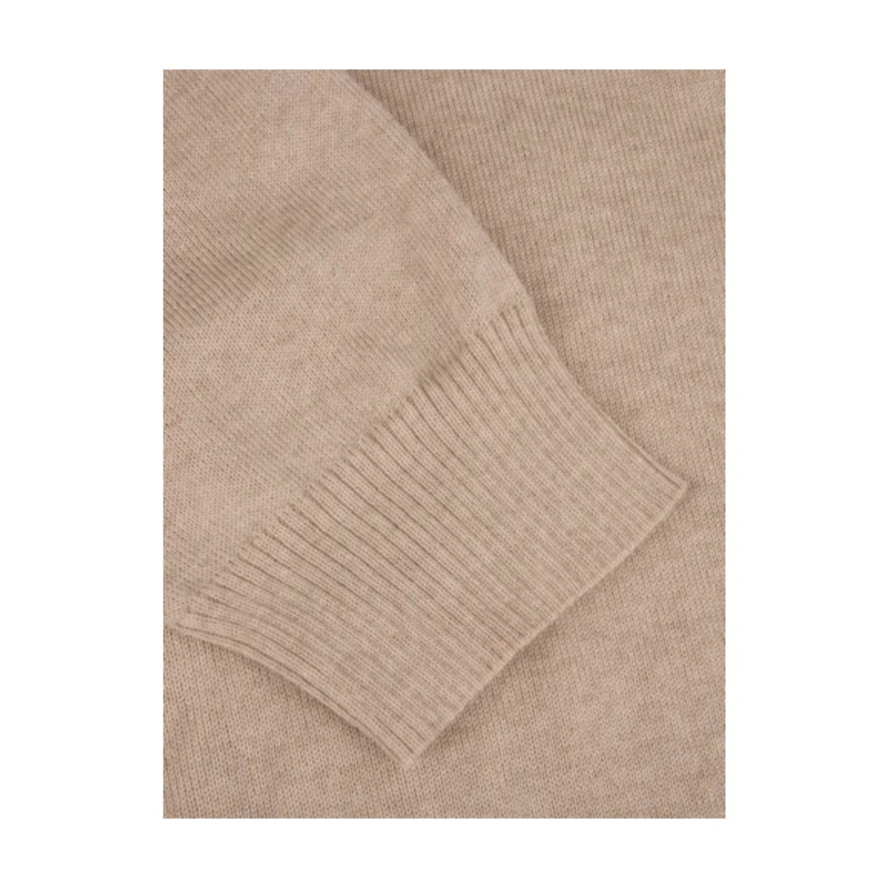 Stenströms Beige Merino Wool Half Zip Sweater Beige Heren
