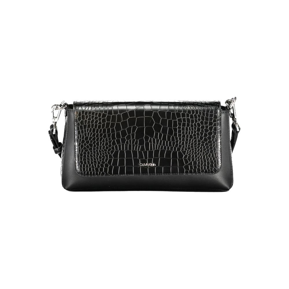 Calvin Klein , Cross Body Bags, Female, Black, One Size, Black Polyester Handbag With Adjustable Strap