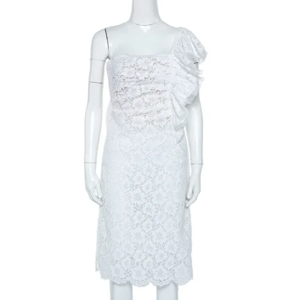 Valentino Vintage Pre-owned Lace dresses White Dames