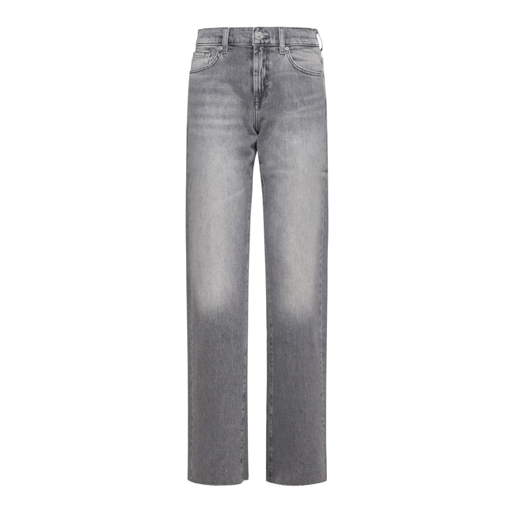 7 For All Mankind Jeans Straight Blauw Gray Dames
