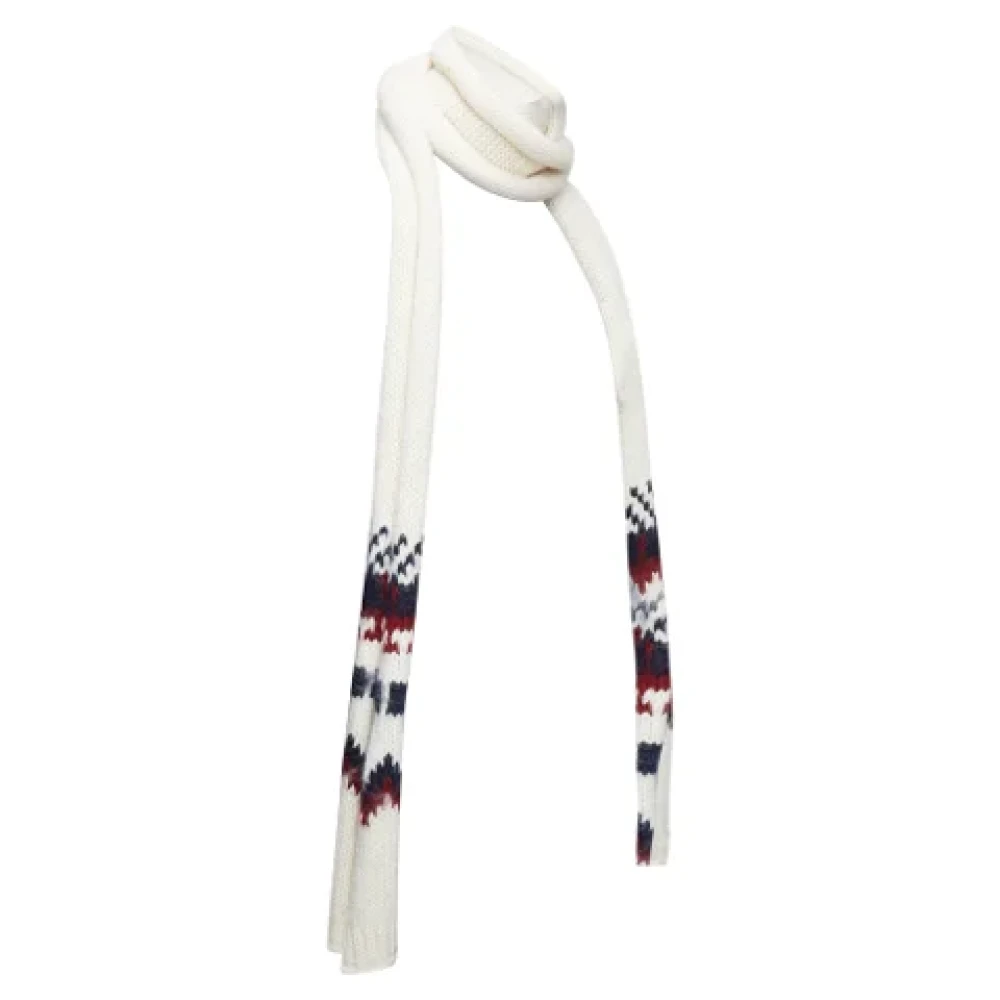 Yves Saint Laurent Vintage Pre-owned Wool scarves Beige Heren