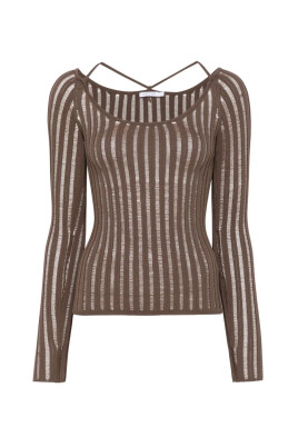 pull-a-rayures-marron