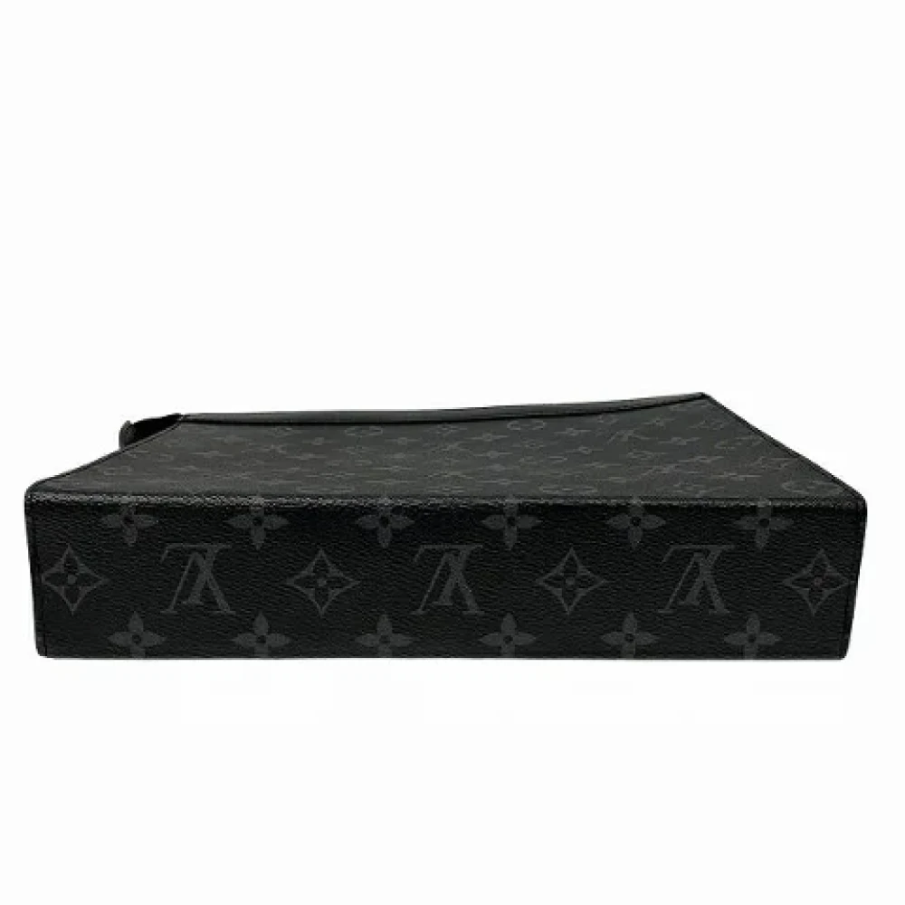 Louis Vuitton Vintage Pre-owned Canvas clutches Black Heren