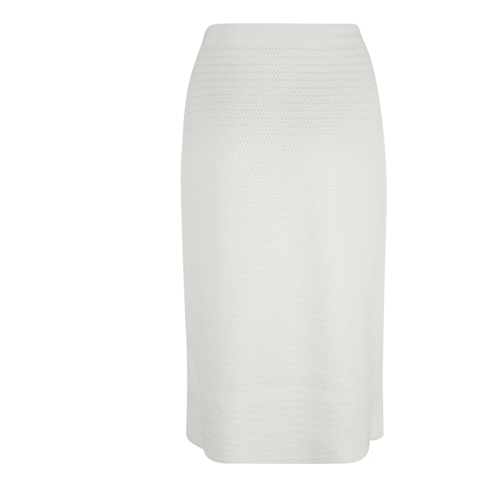 Fabiana Filippi Witte Mat Stitch Rok White Dames