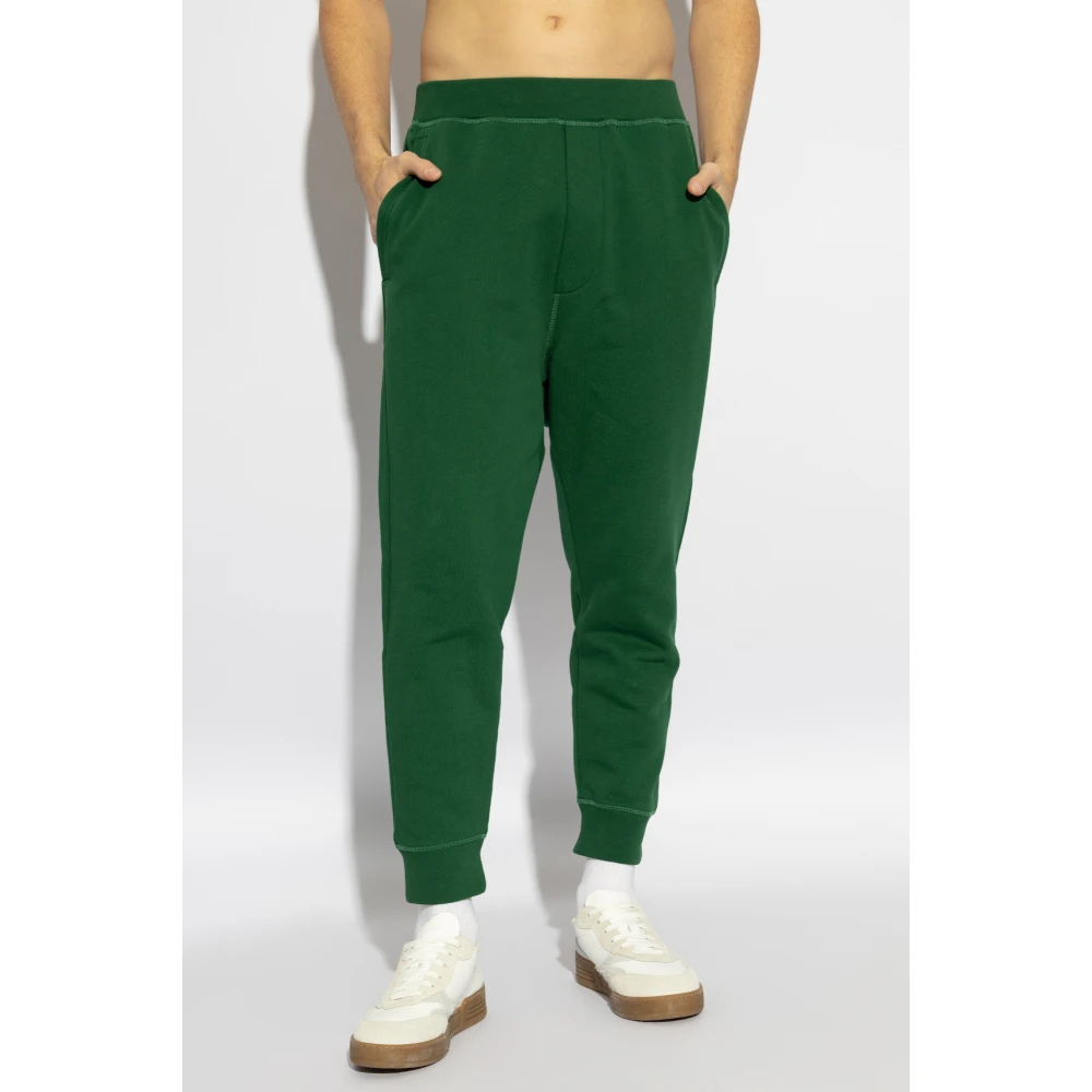 Dsquared2 Sweatpants met logo Green Heren