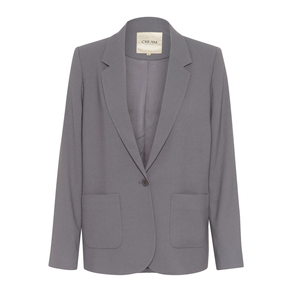 Cream Klassieke Crocamia Blazer Jas Castlerock Gray Dames