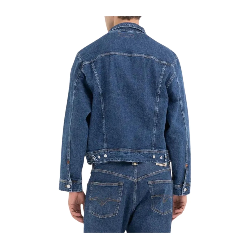 Replay Stijlvol Denim Jack Blue Heren