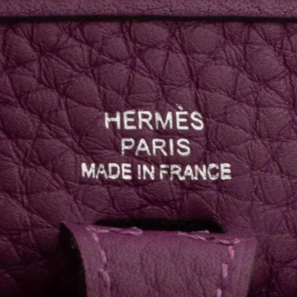 Hermès Vintage Pre-owned Leather shoulder-bags Purple Dames