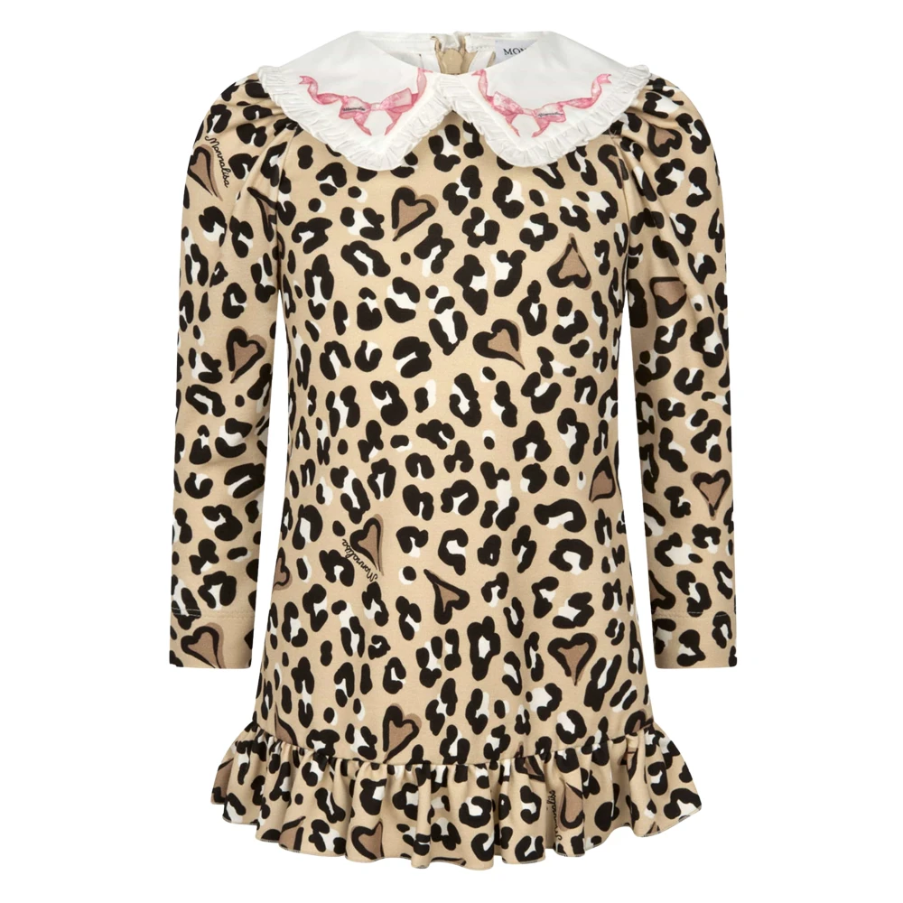 Monnalisa Girls Multicolor Dresses, 11 Y, Print Viscose Dress